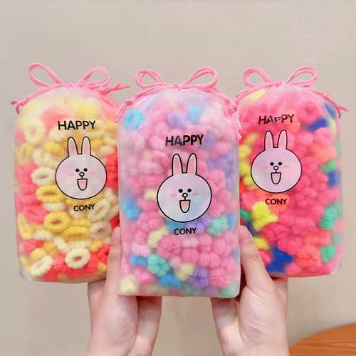 Прочная детская эластичная милая резинка для волос для младенца, безвредное детское полотенце, не повреждает волосы