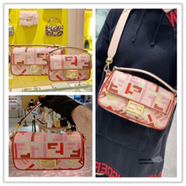 Suitable for Fendi Fendi Baguette baguette printed flip small square bag shoulder diagonal handbag