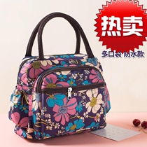 Lunch Box Bag Woman Bag Canvas Handbag Thickened Waterproof Lunch Bag Mommy Small Cloth Bag Hands Carry Mother Bag Lunch Bag
