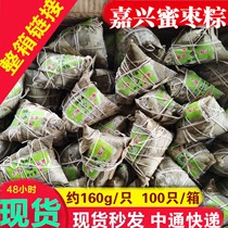 Jiaxing zongzi honey jujube zongzi 160g * 60 whole box breakfast Dragon Boat Festival fresh jujube zongzi