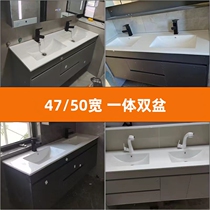 Integrated ceramic seamless double basin large size washbasin ceramic thin side basin Baths washbasin Wash Basin Terrace Basin