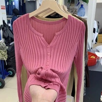 Brand Discount Womens Clothing Special Cabinet Withdrawal Cabinet Cut Mark Tail Goods Clear Barn Spring Autumn Pit Bar Soft Glutinous Long Sleeve Knit Cardiovert Women Tide