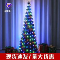 RGB Point Control Christmas Tree Light Cross Border LED Courtyard Indoor Festive decoration styling lamp remote remote control copper wire tree light