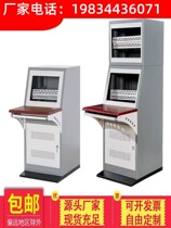 Monitoring cabinet dispatching bench-type splicing network monitoring and monitoring control platform operation table 22-inch cabinet double-link luxury