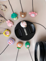 Lens Cover Anti-Lose Rope Cute Cartoon Suitable for Canon Sony Foxnicom Micro-single Anti-camera lens lid