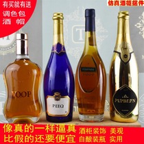 4 bottles of wine bottle wine cabinet empty bottle model room living room entrance soft simulation wine props wine shooting decoration wine bottle