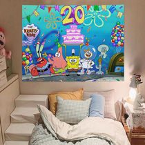 Rental housing renovation hanging cloth Wall cover Ugly Hanging Cloth Bedroom Wall Cloth Hanging Cloth High Level Sensori Girl Bedroom Hanging Cloth Background