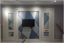 brother men language TV background wall