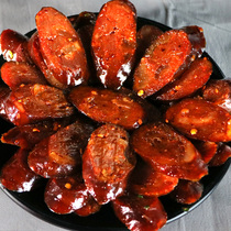 Yameizi Sichuan spicy sausage sausage 7 points thin smoked Sichuan black pork farmhouse sausage sausage homemade