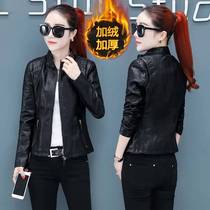 2021 autumn new leather clothing women short puleather small coat Spring and Autumn Winter Korean slim fashion leather jacket