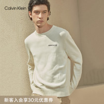 CK Jeans 2021 autumn winter mens cotton simple round neck warm sweater casual sweater J313480