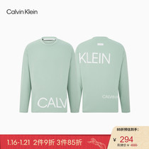 CK Jeans21秋季新款男女同款简约时尚圆领LOGO印花长袖T恤J400152