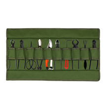 Cross-border supply waterproof canvas tool roll bag garden tool storage bag Tool Roll Storage Bag