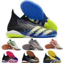 Summer plum cement ground beef tendon bottom Messi Falcon 21 mens and womens competition IC high-top indoor flat football shoes