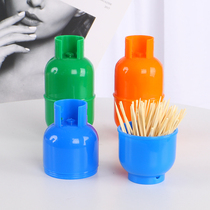 Advertising toothpick tube custom gift restaurant LOGO plastic toothpick box printing custom gas tank toothpick tank