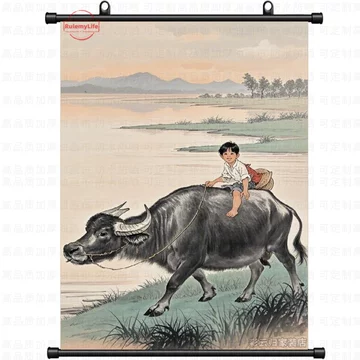 牧童骑牛挂画-牧童骑牛挂画促销价格、牧童骑牛挂画品牌- 淘宝