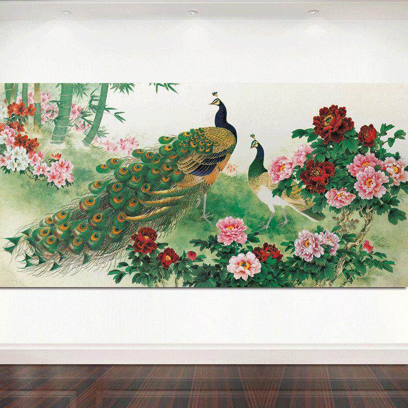 孔雀牡丹挂画-孔雀牡丹挂画促销价格、孔雀牡丹挂画品牌- 淘宝