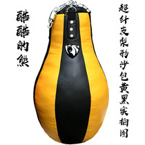 Ultra-fiber leather professional boxing pear-shaped sandbag Bowling round gym hanging hanging solid home Hollow