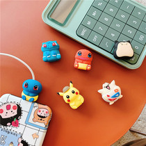 Data cable protective cover cartoon Winder Apple original charging line protector anti-breakage bite device cute tide