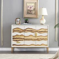 Simple Nordic modern entrance cabinet Household shoe cabinet bucket cabinet Living room decoration cabinet Dining edge storage cabinet Home cabinet against the wall