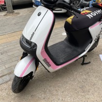 Shilin car sticker Xiaomi No. 9 Electric Car E series pink line simple set pull flower reflective waterproof sticker