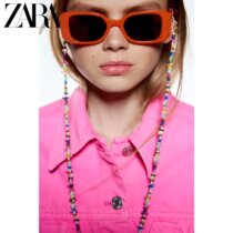 ZARA spring new womens clothing artificial pearls string bead mask and glasses hanging chain 4736042330