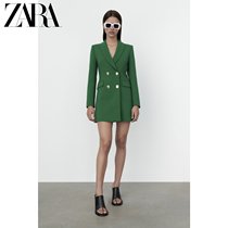 ZARA early autumn new womens long double breasted blazer 08285295500