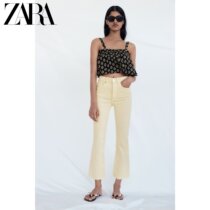 ZARA summer new TRF womens mid-rise ankle flared jeans 03643319321