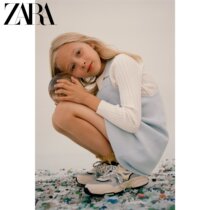 ZARA new childrens clothing girl pocket ornaments knitted vest dress 02488707406