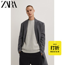 ZARA discount season] Mens comfortable version of the fabric medium long coat jacket 05070350802