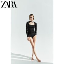 ZARA spring new womens dress with neck trim knit blouse 4978007800