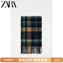 ZARA Autumn Winter New Mens plaid scarf 03920306401