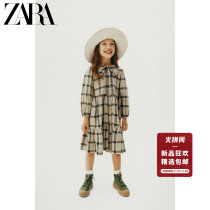 ZARA new childrens wear girls shirt style check midi dress 01718705916