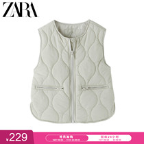 ZARA new childrens clothing girls zipper vest 05854609806