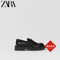 ZARA New Children's Shoes Girls New Year Series Black Platform British Loafers 12504930040