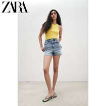 ZARA new womens Z1975 seamless denim shorts 04979033427