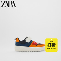 ZARA discount season] Childrens shoes boys groove sole stitching rubber sole sneakers 14410730203