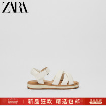 ZARA new childrens shoes baby white quilted upper toddler sandals 16681830001