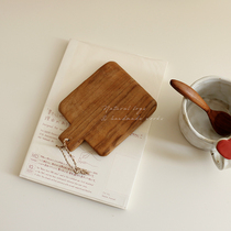 Teak の wooden mat丨Japanese simple ins style solid wood convex coffee tea cup insulation pad mini cutting board log mat