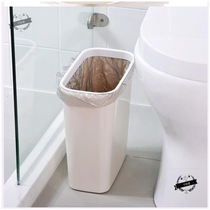 Small slot gap trash can toilet bedroom kitchen room space white trash can 2021 restaurant