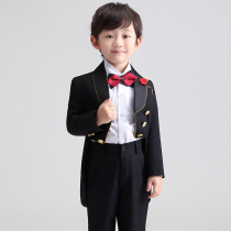 Childrens suit Tuxedo Flower girl Boy dress suit Boy piano performance suit British handsome host