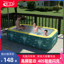 Inflatable swimming pool Household baby swimming bucket Household baby childrens pool Large family outdoor folding pool