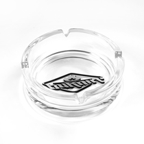 BURNIN daily peripheral personality fashion household round glass material printed logo ashtray