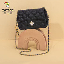 Peck Woodpeck Woman Superior Sense Bunk Bag 2023 New Spring Summer Models 100 Hitch Ocean Skew Cross Pack Fashion Single Shoulder Sloped Satchel Bag