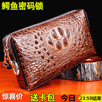 Avocado Leather Handbag Man Genuine Leather Young Man Bag New Business Upmarket Hand Bag Thai Code Lock Wallet