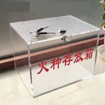 Custom Tinder Storage Box Transparent Acrylic Tinder Collection Box Workshop Cigarette Lighter Mobile Phone Storage Cabinet