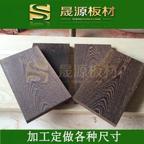 African chicken wing wood log table panel wood square DIY wood carving tea table custom