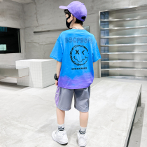 Boys summer clothing suit 2022 new CUHK Scout nets Red boy short sleeves Two sets of children Costume Summer Tide