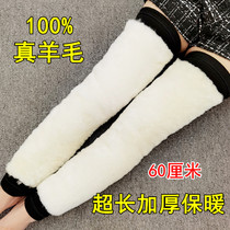 Long wool knee pads keep warm old cold legs old men and women winter joints knee cold thick leg guards cycling