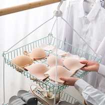 Home double-layer clothes net bag anti-deformation flat clothes basket home clothes Sun socks sweater special drying